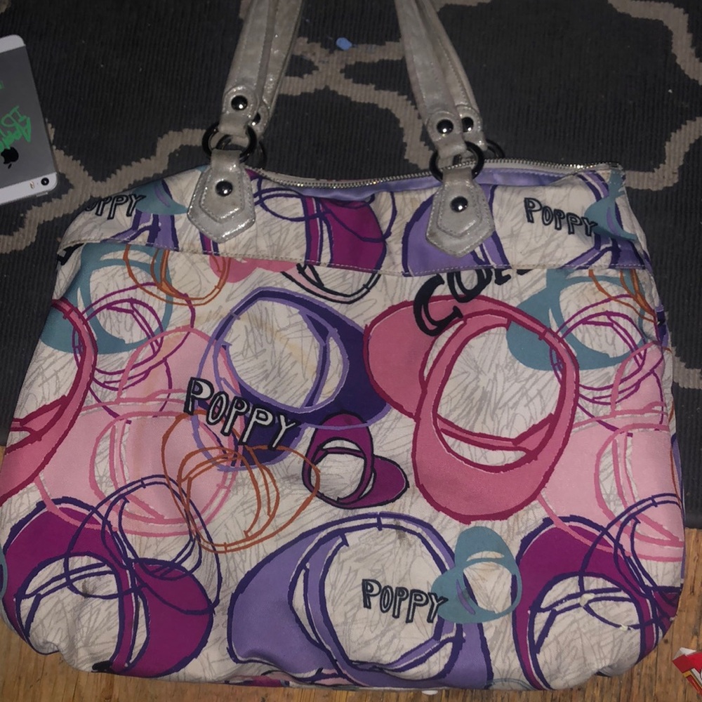 Vintage coach  poppy bag